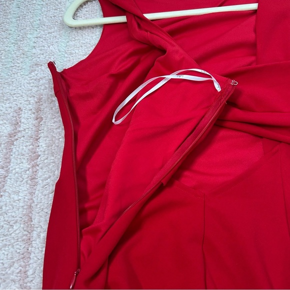 NWT LULUS Red Sleeveless Mini Dress Open Back Size Large - Picture 6 of 12